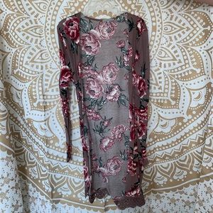 CHARLOTTE RUSSE floral cardigan